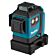 Makita SK700DX 12 V Max Kruislijn laser rood 3x 360°