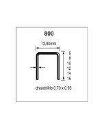 Dutack Nieten 800 14 mm. verzinkt
