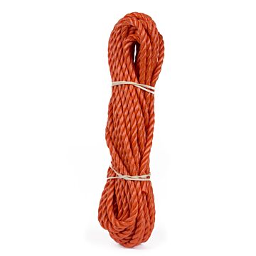 000558 Touw 6 mm x 10 mtr streng oranje
