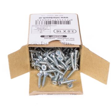 001062 Spaanplaatschroef 3.0 x 16 mm