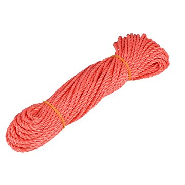 002009 Touw 4 mm x 25 mtr streng oranje
