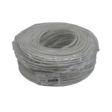 002633 Stroomkabel rond 3 x 1.00 100 mtr wit