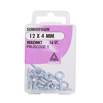 002702 Schroefoog 12 x 4 mm