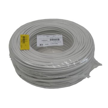 002817 Stroomkabel rond 3 x 0.75 100 mtr wit