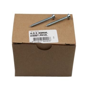 003254 Spaanplaatschroef 4.0 x 40 mm