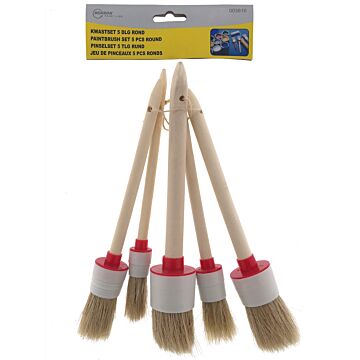 003616 Kwastenset 5 dlg rond