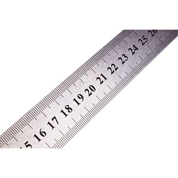 003817 Liniaal 30 cm RVS
