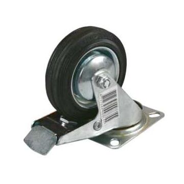 Zwenkwiel + rem 100mm DIY