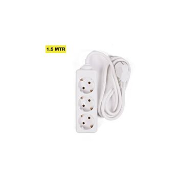 005133 Stekkerdoos 3-voudig + RA + 1.5 mtr