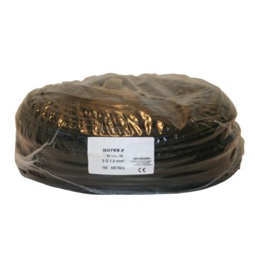 005500 Stroomkabel 3 x 1.0 neopreen 100 mtr