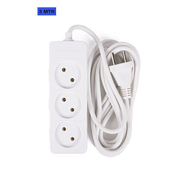 006481 Stekkerdoos 3-voudig 2X1.0 mm + 3.0 mtr