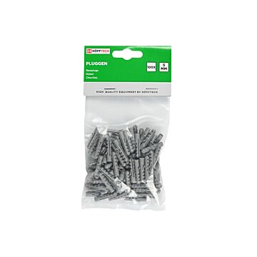 006654 Pluggen 5 mm nylon 100 dlg