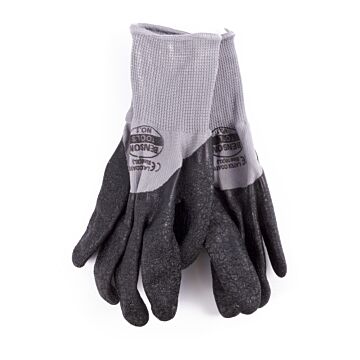 007051 Werkhandschoen PU flex grijs rib maat 9 (L)