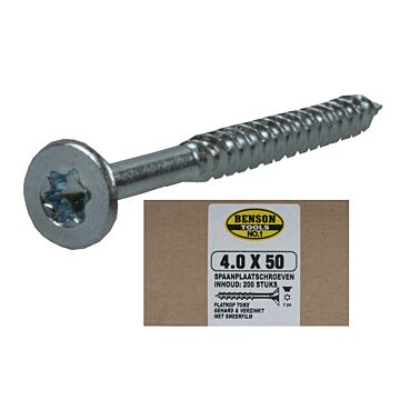 007898 Spaanplaatschroef torx TX-20 4.0 x 50 mm