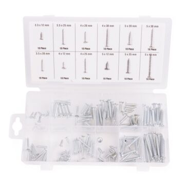 008266 Houtschroeven set 120 dlg