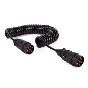 008485 Verlengkabel 7 polig krul 4.5 mtr kabel