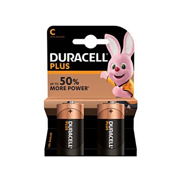 009031 Duracell plus C (LR14/MN1400) duralock 2 dlg