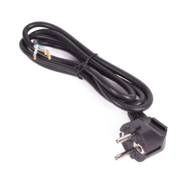 009296 Aansluitsnoer + ra stekker 1.8 mtr zwart