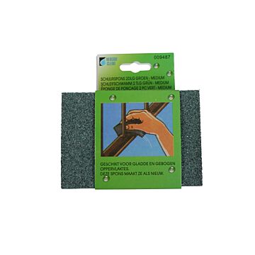 009487 Schuurpad 2 dlg groen middel