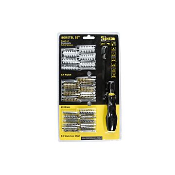 010159 Borstel set 20 dlg nylon/staal/messing