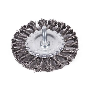 010173 Staalborstelschijf voor boormachine getordeerd 100 mm