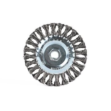 010175 Staalborstelschijf voor haakseslijper getordeerd 125 mm