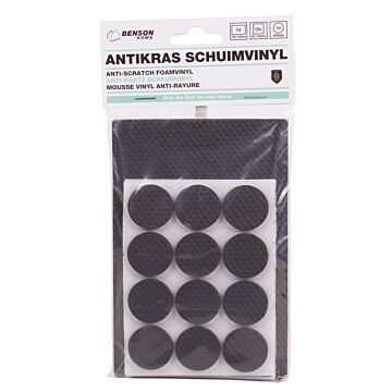 010183 Antikras set schuimvinyl eva 25 dlg zwart