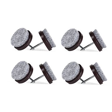 010185 Antikrasvilt met nagel 8 dlg 24 mm
