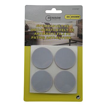 010187 Antikrasvilt Teflon 8 dlg ø40 mm