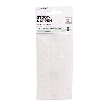 010198 Stootdoppen 50 dlg transparant ø10 x 3.0 mm