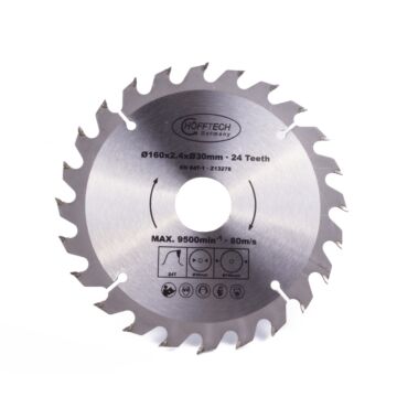 010222 Cirkelzaagblad 160 x 24 tands