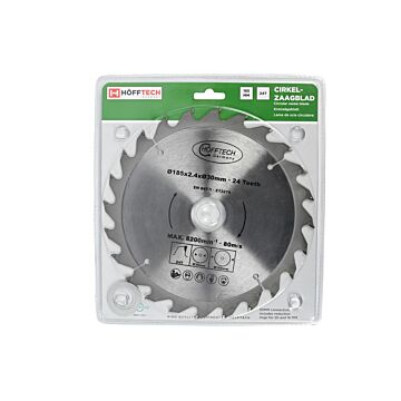 010224 Cirkelzaagblad 185 x 24 tands