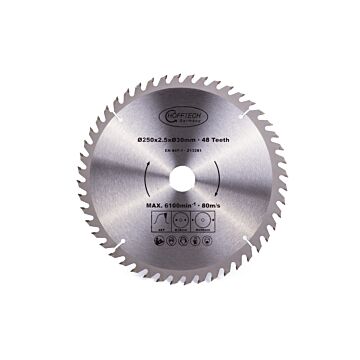 010227 Cirkelzaagblad 250 x 48 tands