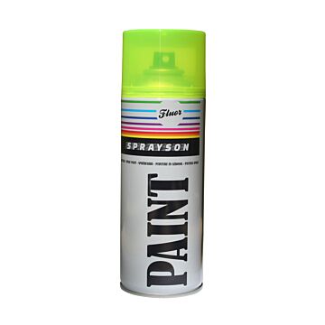 010274 Verf spuitbus 400 ml fluor geel