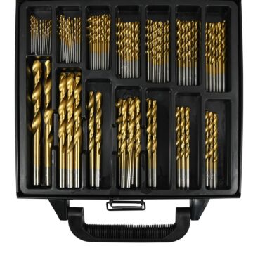 010370 Boorset 101 dlg HSS tita coated/koffer