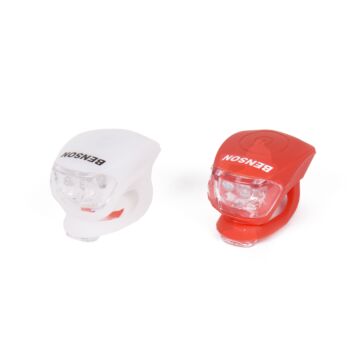 010453 Fietslamp LED 2 dlg silicone