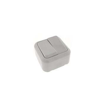 010997 Schakelaar wissel opbouw wit