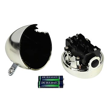 011682 Fietskoplamp 1 LED chrome