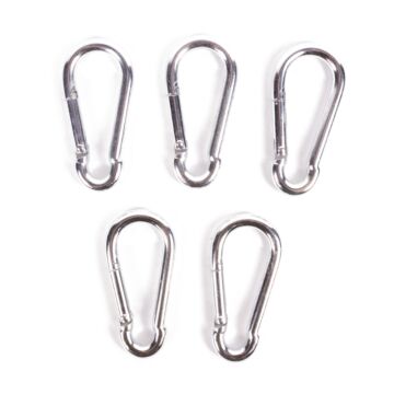 011738 Karabijnhakenset 5 dlg 8 x 80 mm