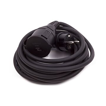 011815 Verlengsnoer + RA 3 x 1.5 5 mtr rubber