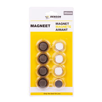 011839 Magneet 30 mm 8 dlg rond office