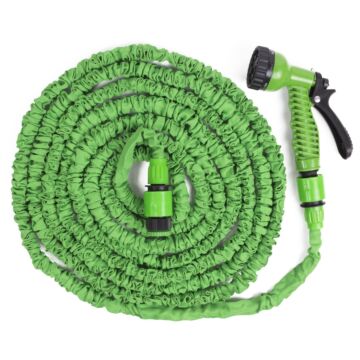 011909 Tuinslangset 15 mtr uitrekbaar