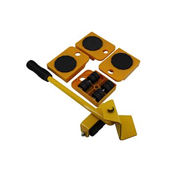 011923 Meubel rollerset met hefboom 5 dlg