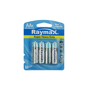 012000 Raymax batterij AA r6p 4 dlg zink