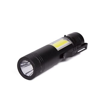 012025 Zaklamp LED + COB alu mini 92 x21 mm
