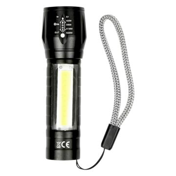 012171 Zaklamp tactical COB 2-in-1 oplaadbaar