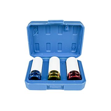 012213 Slagdoppen set voor lichtmetalen velgen 3 dlg