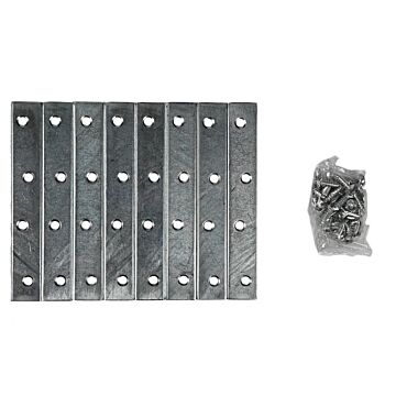 012344 Verbindingsplaat 8 dlg 100 x 15 mm