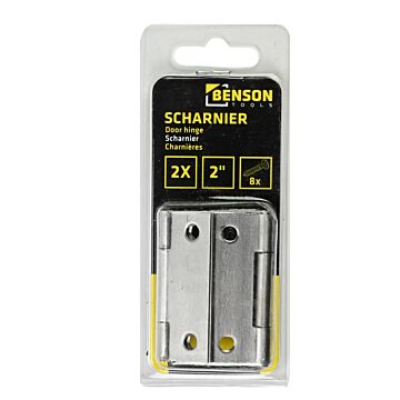 012359 Scharnier 2" 2 dlg RVS