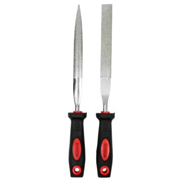 012414 Diamantvijl 2 dlg plat en half rond